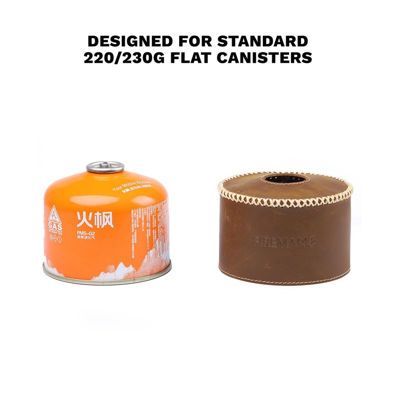 Fire-Maple Camping Gas Cover Leather Fuel Canister Cover Cans Protector