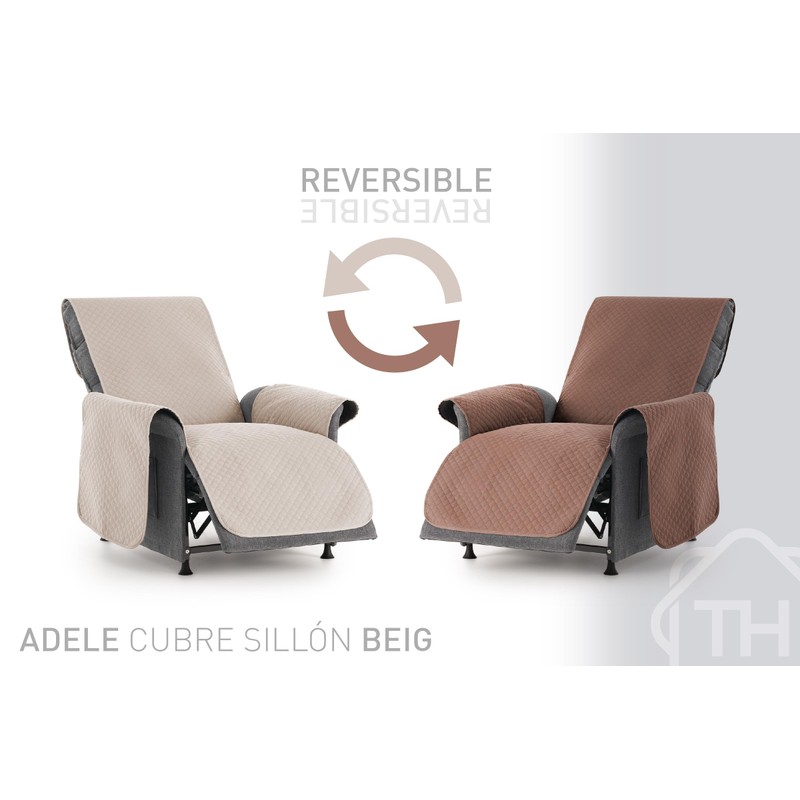 Textil-Home Adele Chaise Lounge Sofa Cover, Protector for Left and