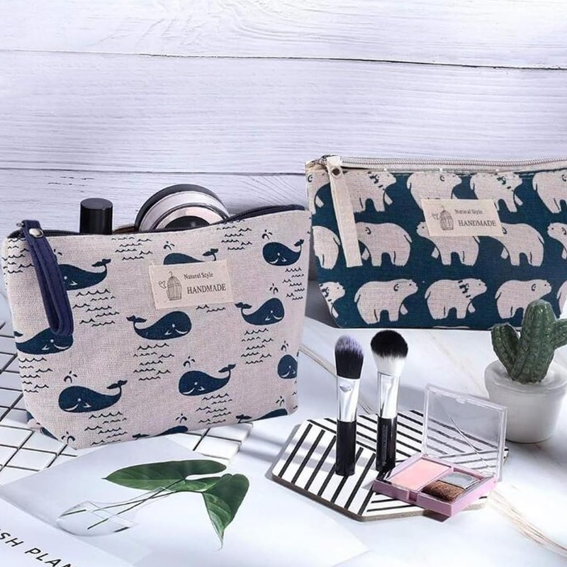 GOODCHI Makeup Pouch, Lightweight, Compact, Large Capacity, Storage Pouch, Cute,