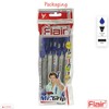 Flair 5 x 0.7mm Mr Grip BLUE Ballpoint Pens Rubber