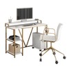 Techni Mobili Computer Desk - Industrial Writing Desk with Storage