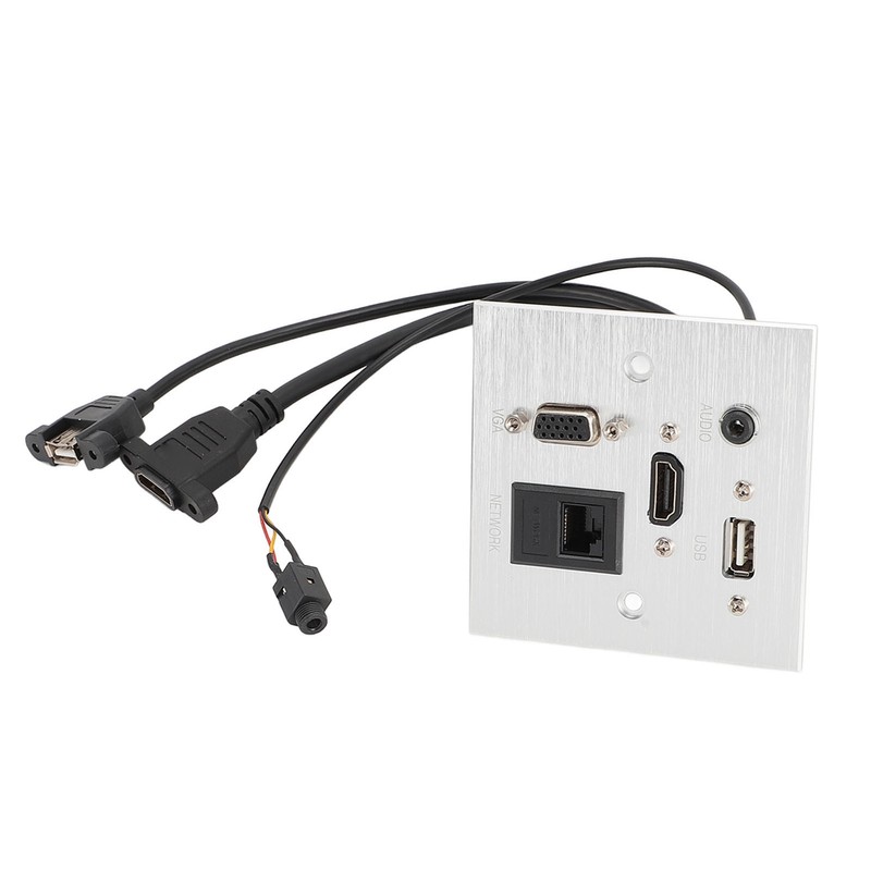 Multimedia Socket Aluminum Alloy USB HD VGA 3.5MM Sound RJ45