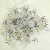 50Pack White Twist Pins with Clear Heads, Ideas Bedskirt Pins