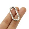10 Pcs Spring Buckles Carabiner Clips Oval Rings Connector for