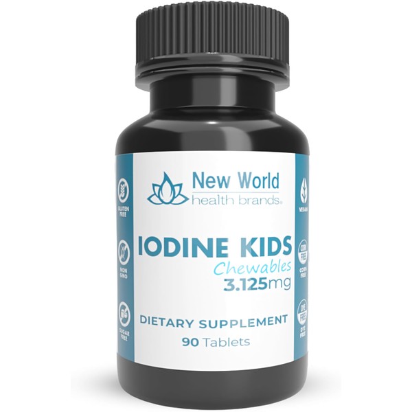 New World Health Brands Kids Chewable Iodine Tablets - 3.125mg
