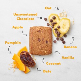 Once Upon a Farm | Organic Banana Chocolate Chip Soft Baked Bar | Chocolate, Banana, Vanilla & Oats | Made with Real Fruit & Veggies | No Added Sugar | 8 Boxes