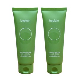 non-plane Be-Plain Mung Bean Mildly Acidic Cleansing Foam 160ml 2pcs / 비플레인 녹두 약산성 클렌징폼 160ml 2개