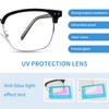 Blue Light Blocking Glasses Men Women Half Frame UV400 Glasses