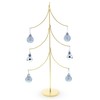 BestPysanky 6-Arm Tiered Tree Gold Metal Ornament Display Stand 14
