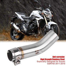 Broco Motorcycle Exhaust Middle Pipe Link Connect for Suzuki GSR750 2011-2015