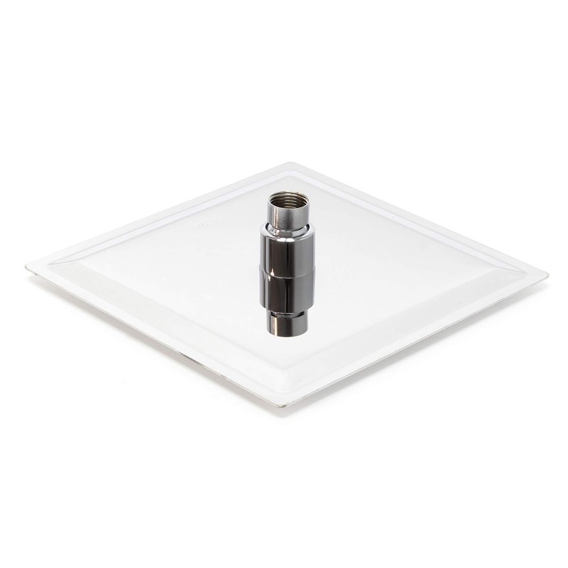 Wiltec Rain Shower Head Square 20 x 20 cm Stainless