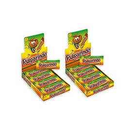Pulparindo, Hot and Salted Tamarind Candy by De la Rosa, Mango Flavour- 2x280gr (40 Units)