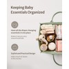 Blissful Diary Baby Diaper Caddy Organizer, Stylish Storage Basket for