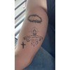 2 Sheets Temporary Cross Tattoo Rosary Tattoos Jesus Tattoo Bed
