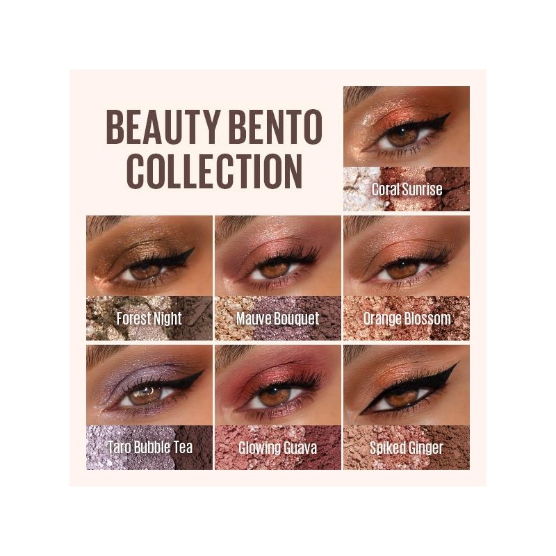 Kaja Korean Eyeshadow Trio - Beauty Bento (Matte, Shimmer, Glitter