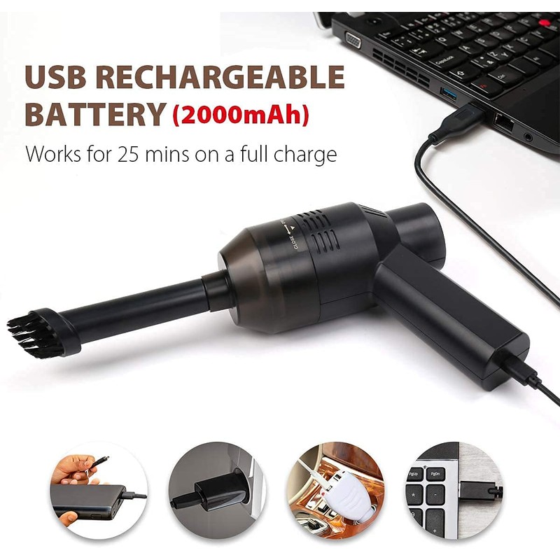 Honlibey New Cordless Mini Computer Vacuum, Portable Vacuum Cleaner Keyboard