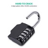 BeskooHome Code Padlock, 4 Digit Outdoor Waterproof Resettable Combination Padlock