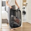 Collapsible Mesh Pop Up Laundry Hamper with Handles & Side
