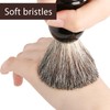 Rasierpinsel, Männer Rasierpinsel mit Holzgriff Rasierpinsel Dachshaar Gesichtsbart Haarreinigung Rasierwerkzeug