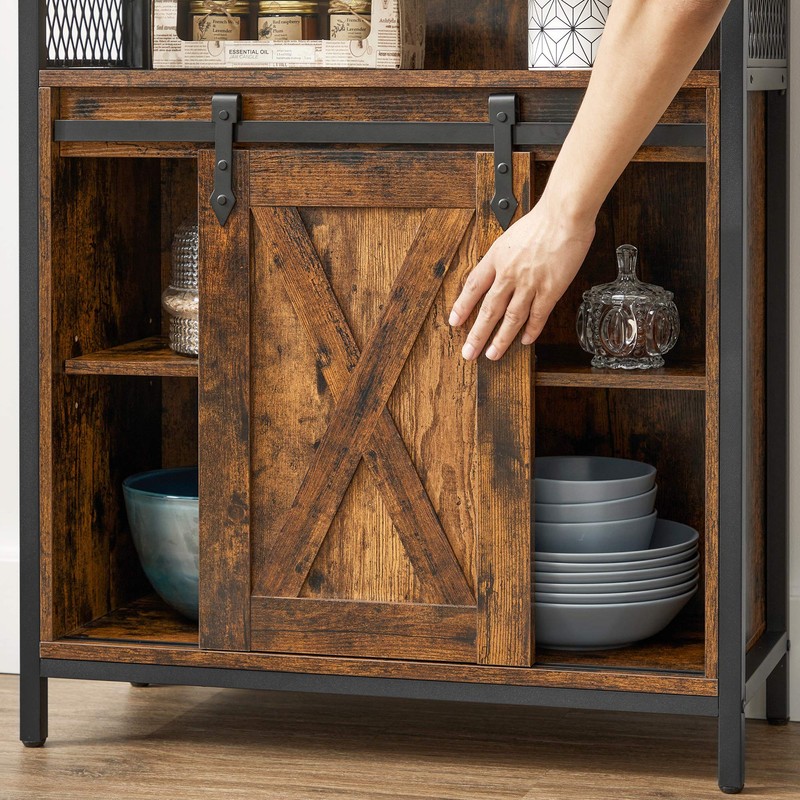 VASAGLE Buffet Cabinet, Coffee Bar Storage Cabinet, Sideboard with 1