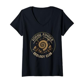 Womens Rock Hound Geology Fossil Hunter Mineral Collector Gift V-Neck T-Shirt