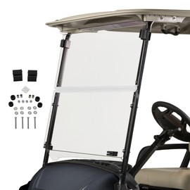 ProFX Golf Cart Windshield Compatible with Yamaha Drive2 | Fold Down Bolt-On Design | Fits 2017+ Drive2 Models | Made in America (Clear)