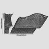 HCmotorku Motorcycle Saddlebag Liners 5 inch Stretched Bag Inserts Fits
