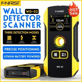 FNIRSI WD-01 Metal Detector Wall Scanner with Newly Designed Positioning Hole for AC Live Cable Wires Metal Wood Stud Find Hardware Home:_WD-02
