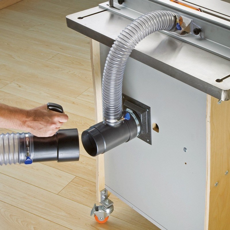 Dust Right Router Table Dual Port - ABS Plastic Router