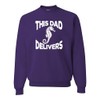 Go All Out XX-Large Purple Mens This Dad Delivers Funny