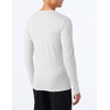 Emporio Armani Men's Basic Stretch Cotton Long-Sleeved T-Shirt, grey melange