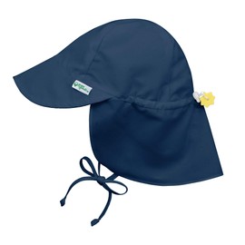i Play. Toddler Flap Sun Protection Swim Hat, Navy, 2T-4T