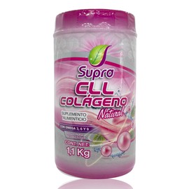 CLL Colágeno Hidrolizado Natural 1.1 kg Supra. | En Polvo | Omega 3,6,9 | DHA | EPA | DPA | Vitamina A, C, E | Zinc | Magnesio | Coenzima Q10 | 36 Por