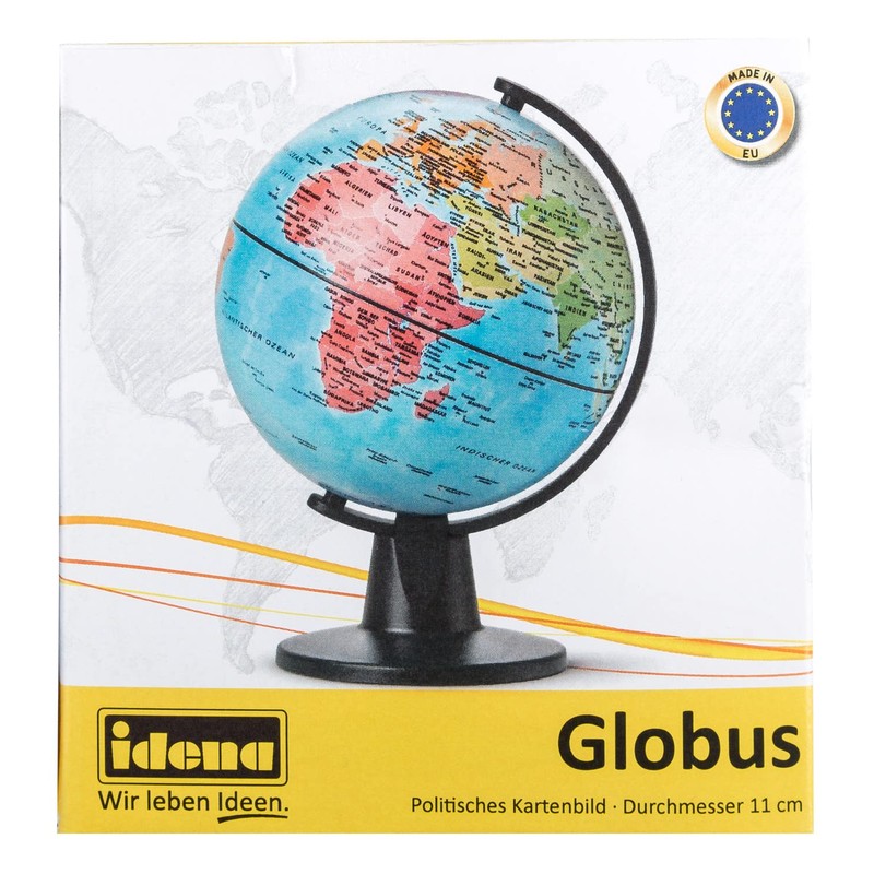 Idena 22068 - Globus mit politischem Kartenbild, ca. 11 cm