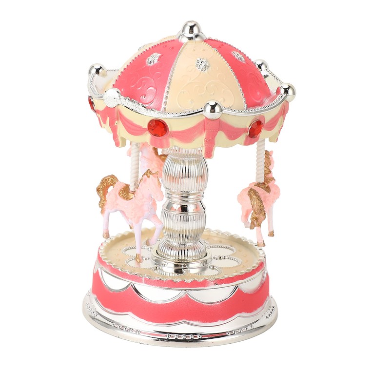 Novelty LED Merry GO Round Music Box Carousel Musical Box