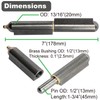 Gudwells 7"(L)?x?13/16"(OD) Weld On Steel Lift Off Bullet Hinge with