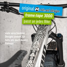 Riesel Design Tape 3000 Frame Protector Frame Tape Bicycle Protective Sticker, grey