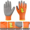 HIYZI 6 Pairs Kids Gardening Gloves Children Yard Work Glove