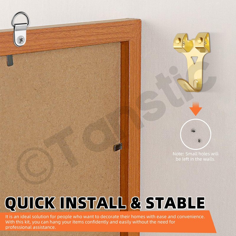 Tanstic 239 Pieces Picture Hanging Kit, Picture Hanger with D-Ring,