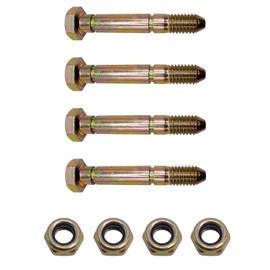 51001500 510015 Snowblower Shear Bolts and Nuts Fits for Ariens AM122156 AM136890 13865 7091550 91550 Snowthrower Snow Blower(4 Sets)