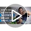 HammerHead Showers® Solid Metal Shower Head Swivel Ball Adapter, Chrome