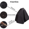 ​Black Makeup Cape Short Barber Cape, Waterproof Nylon Salon Hair