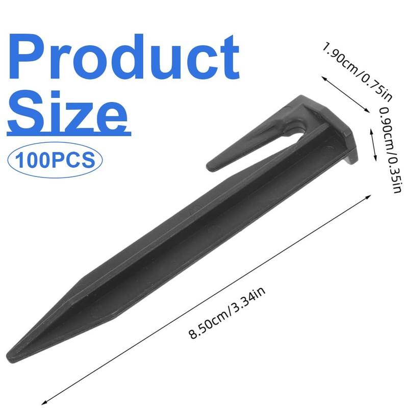 Hooks Ground spikes, 100 PCS, for Securing Boundary Wire Mowing