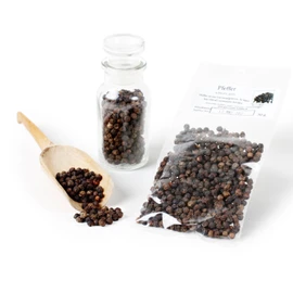 Pepper Black Whole, Black Pepper for Pepper Mill, Peppercorns, Steak Pepper, Universal Spice, Piper Nigrum, 30 g