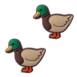 TCHARIRY Mallard Duck Shoe Charms - Cute Animal Decoration Charms Gift for Boys Kids Teens and Adults - Set of 2