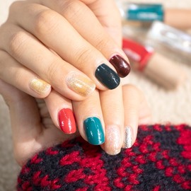 Top coat gift) Free from odor, 7 types of Mikrit Christmas nails / 탑코트증정)냄새로부터 해방,미크릿 크리스마스네일7종