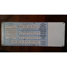 Datalizer Construction Aggregate Calculator, Standard Function, 3.5" x 9.25" Plastic Slide Rule