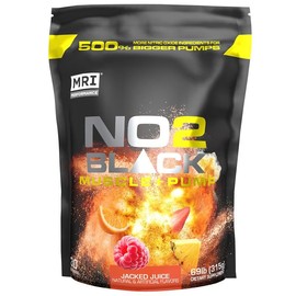 MRI NO2 Black Nitric Oxide Supplement for Pump, Muscle Growth, Vascularity & Energy - Powerful NO Booster Pre-Workout with Citrulline + 30 Servings (Jacked Juice)