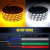 Nilight Truck LED Running Board Lights 2PCS 70 Inch LED