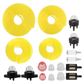 AUTOKAY 4-Feet-Long Fuel Line Gas Hose Tube Fuel Filter Primer Bulb for Weedeater Stihl Husqvarna Craftsman String Trimmer Chainsaw Blower